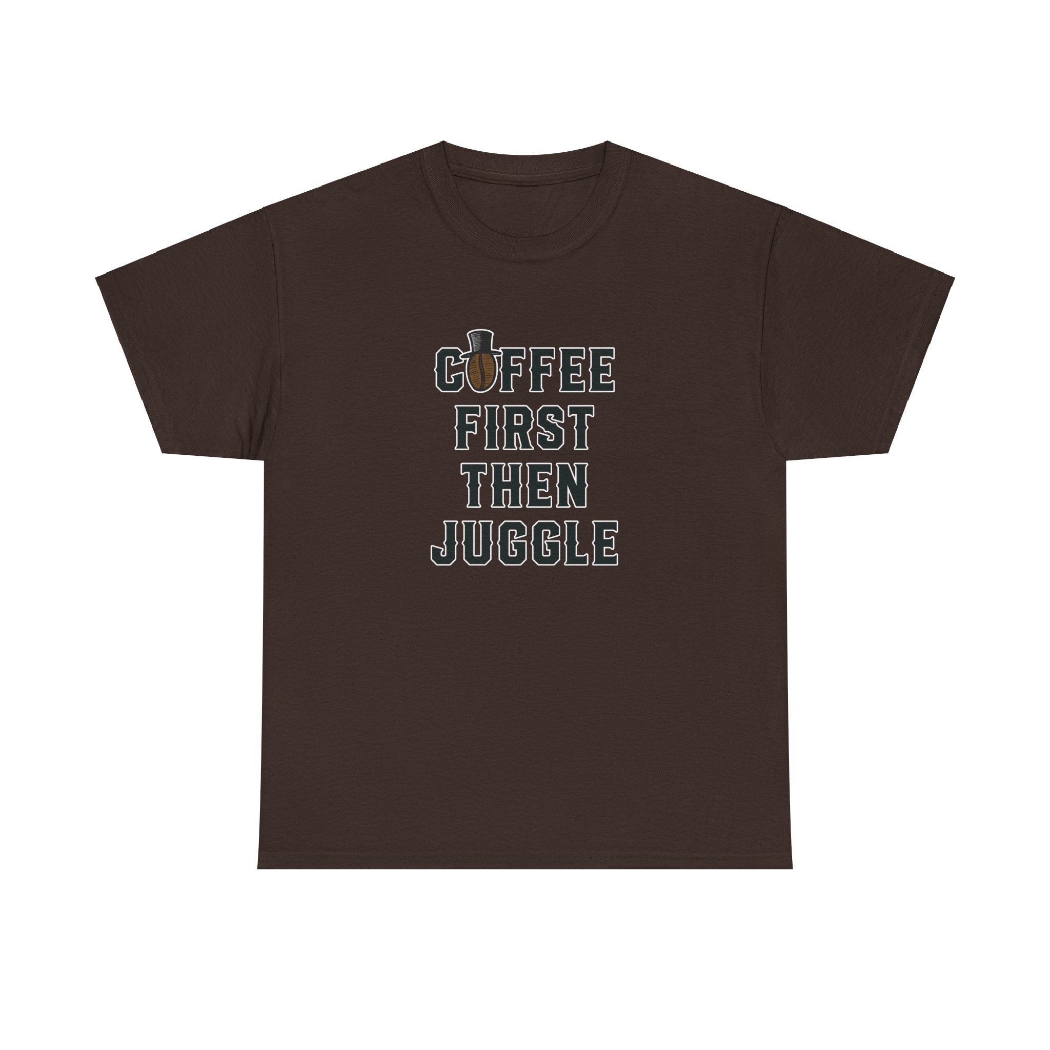 Coffee First Then Juggle - Unisex Cotton T-shirt - Buskers Brew Coffee