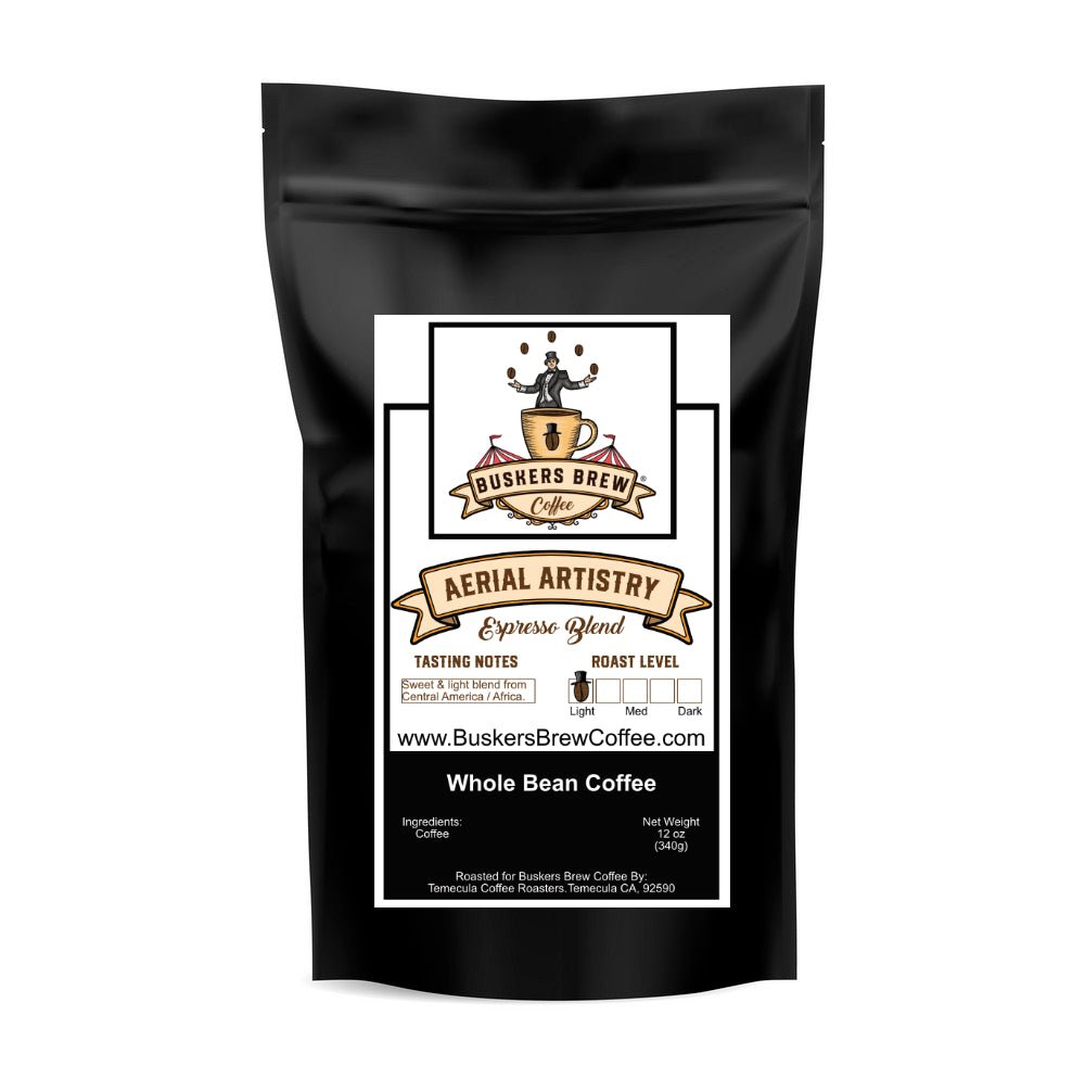 Aerial Artistry - Espresso Blend (light) - Specialty Coffee - Buskers Brew Coffee