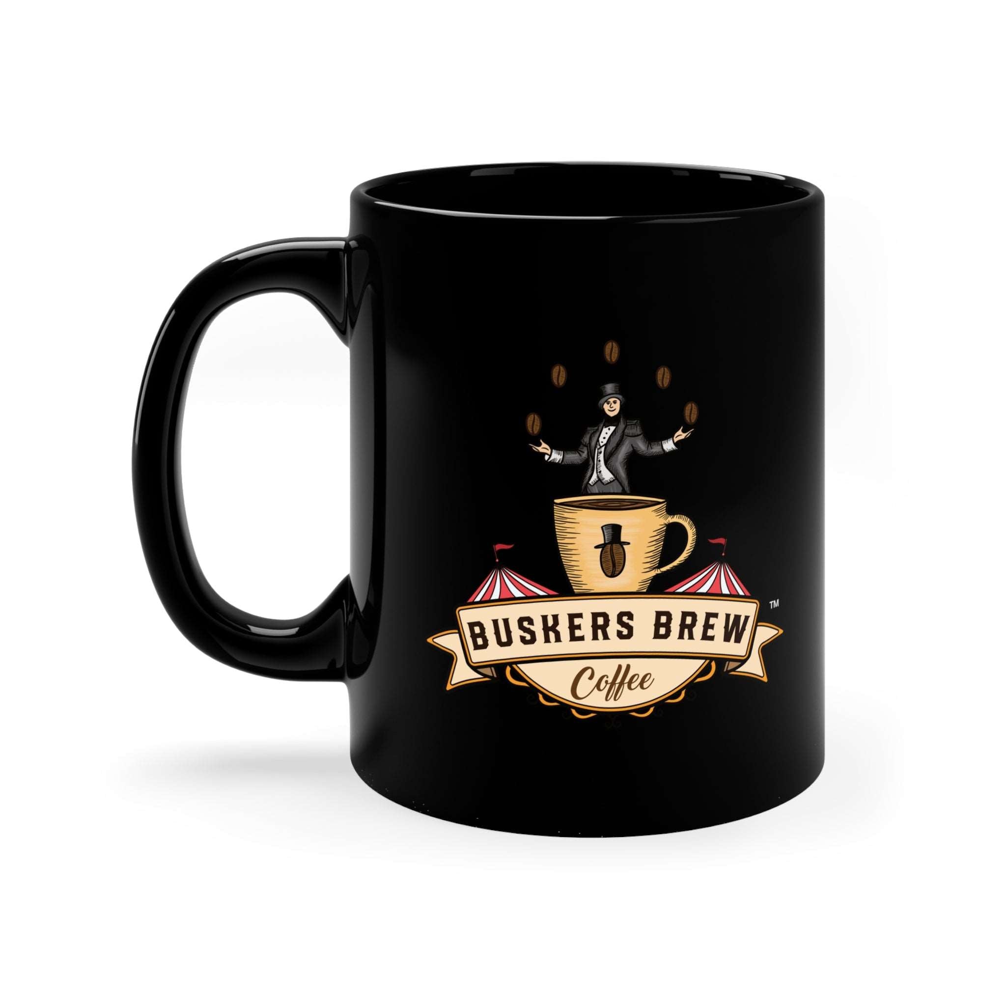 Buskers Brew - Black Mug - 11oz - Buskers Brew Coffee