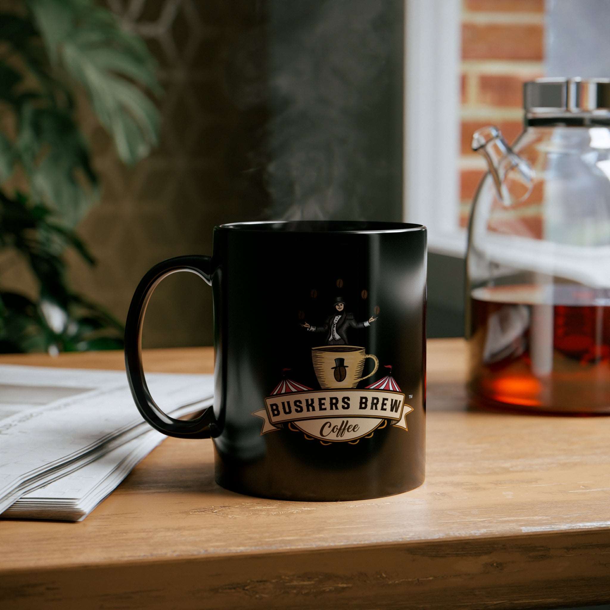 Buskers Brew - Black Mug - 11oz - Buskers Brew Coffee