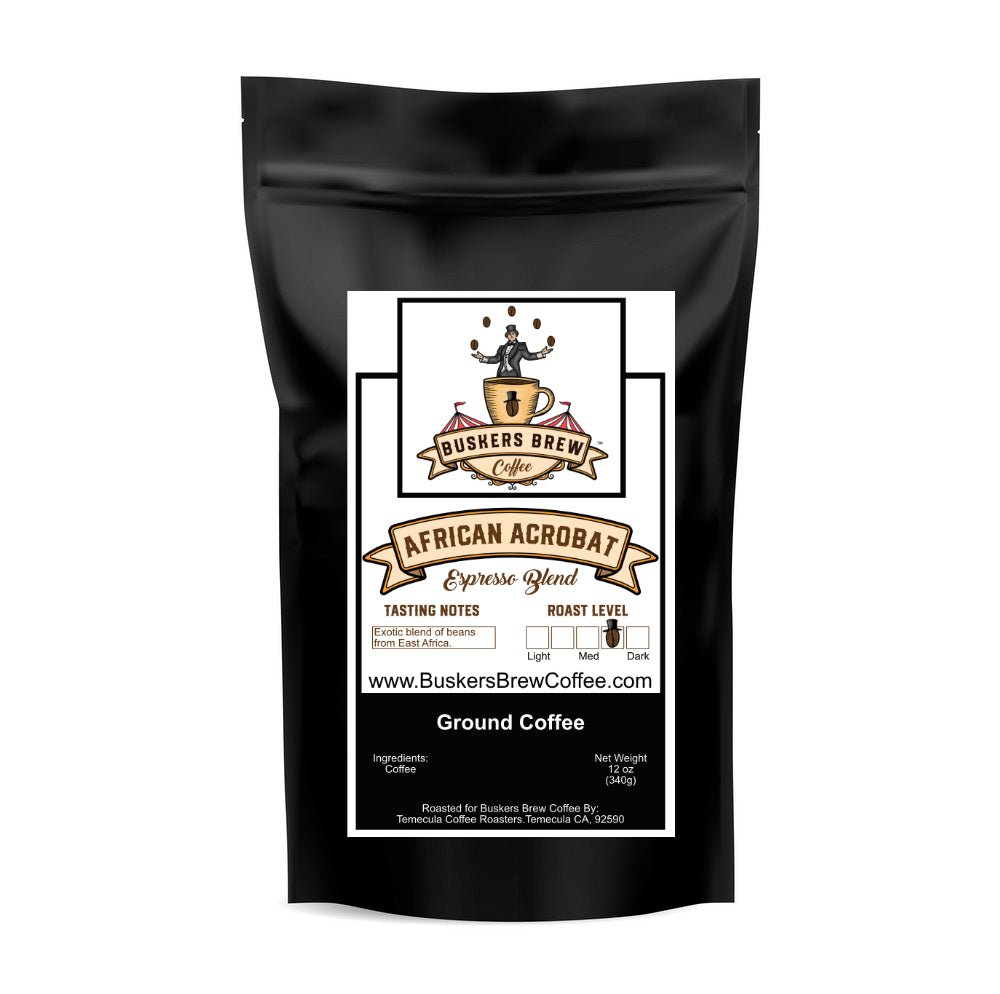 African Acrobat - Espresso Blend - Specialty Coffee - Buskers Brew Coffee