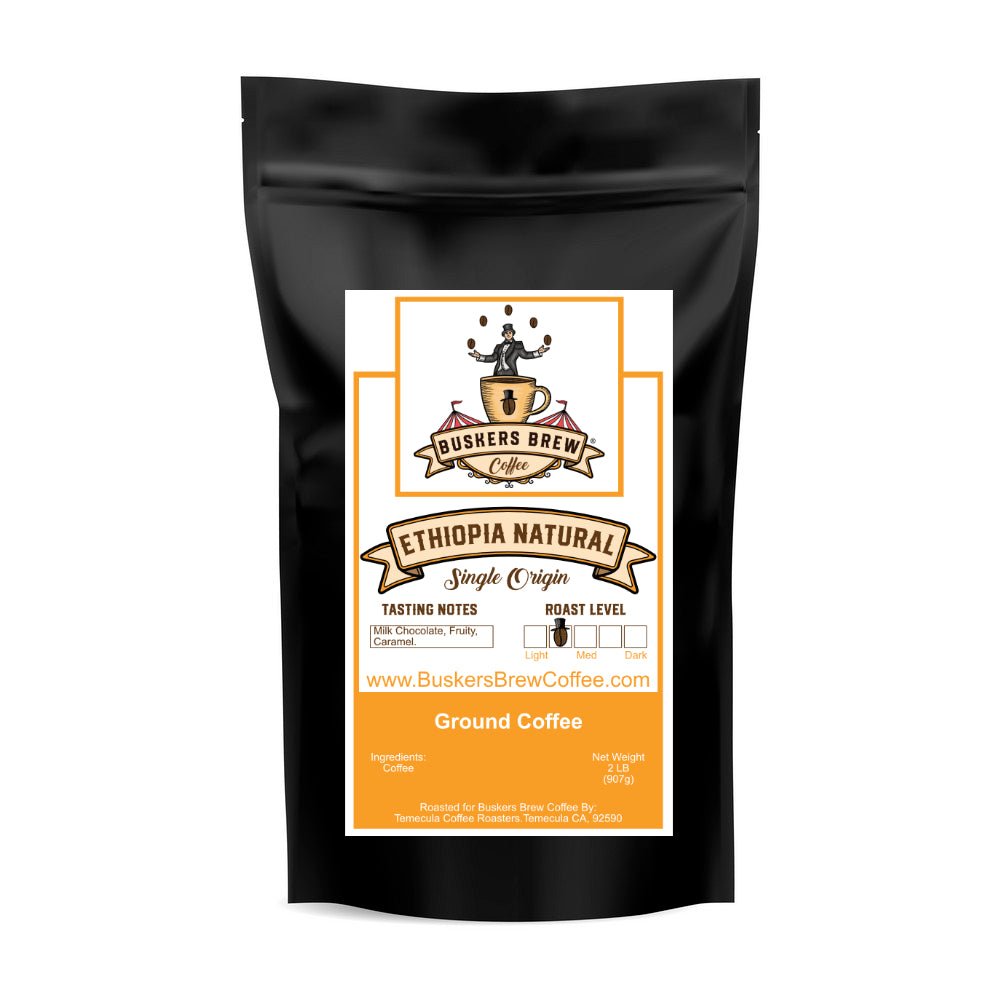 Ethiopia Natural - Single Origin - Specialty Coffee - Buskers Brew Coffee